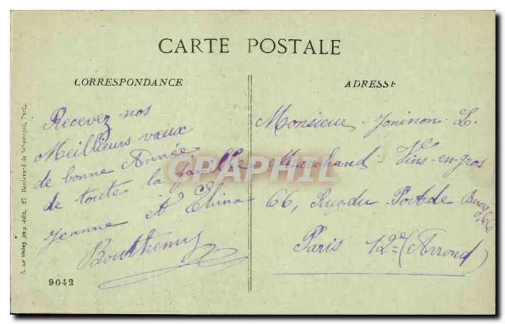 Hérouville - Ano — Le Deley, imp. 9042 - Verso