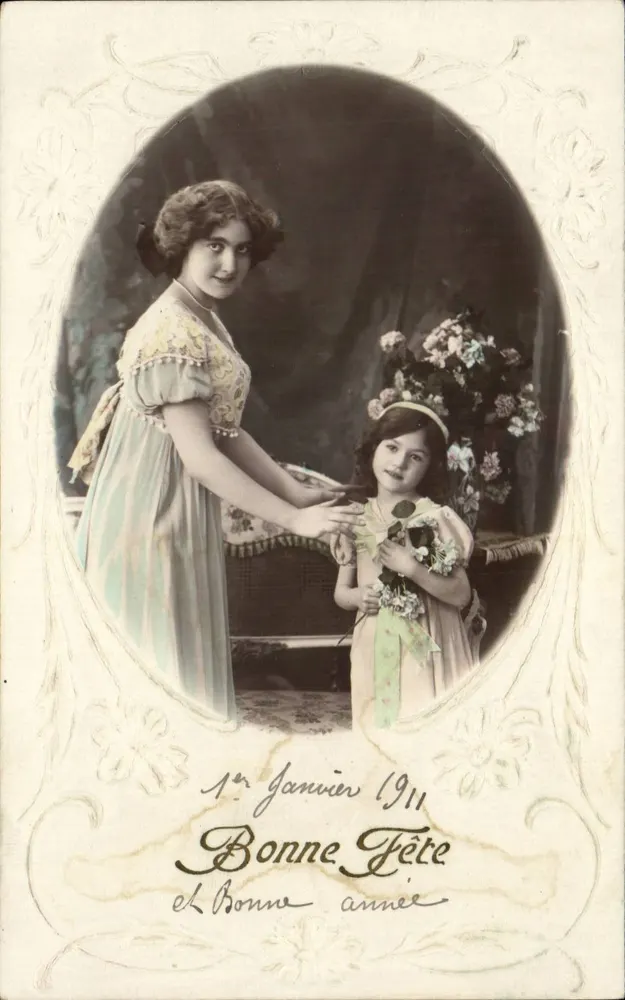 Frau und Kind — Frohe Weihnachten 1911 — Serie N.149 - Vorderseite
