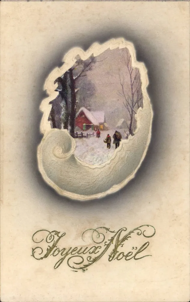 Winterlandschaft — Weihnachten — Verlag nicht sichtbar - Vorderseite