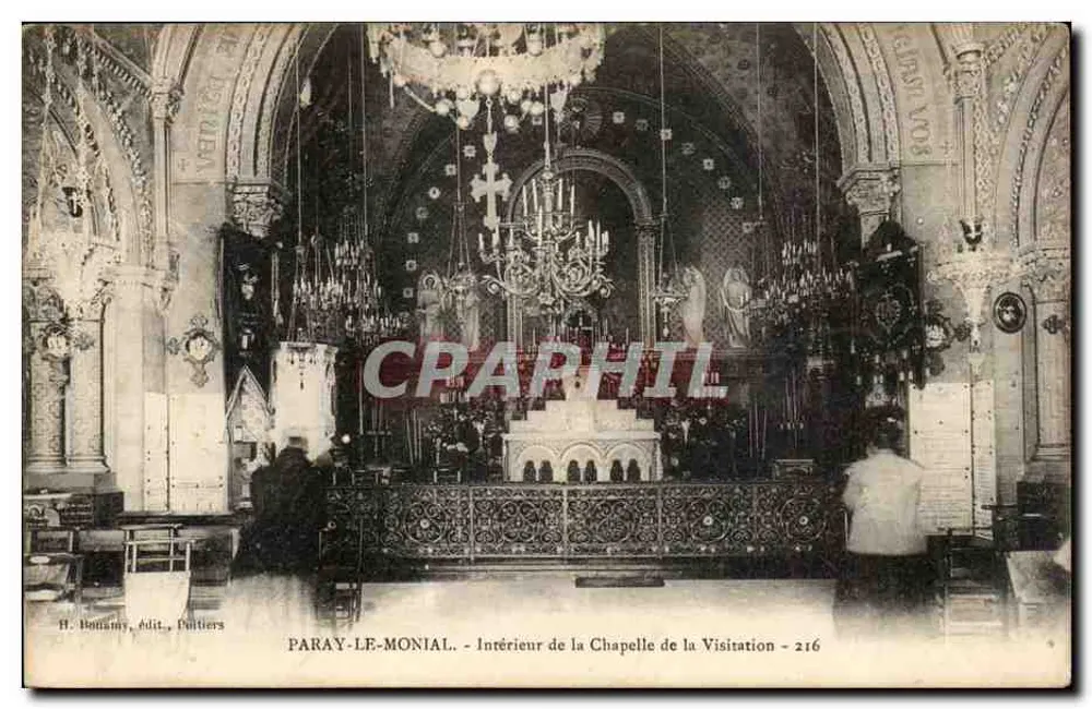 Paray-le-Monial - Innenansicht der Kapelle der Visitation — H. Bonamy, Verlag, Poitiers - Nr. 216 - Vorderseite