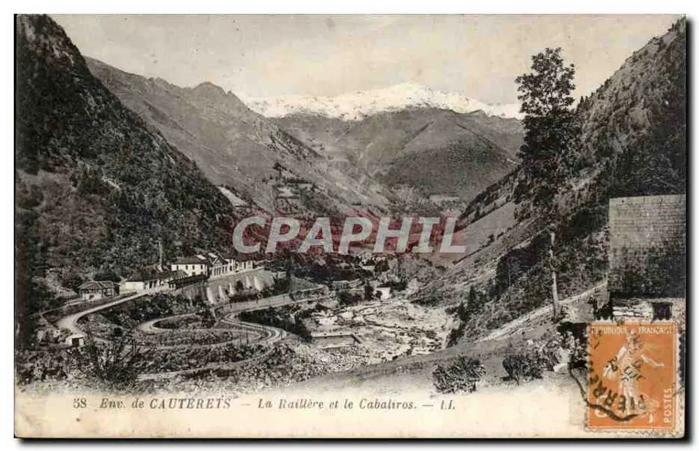 Umgebung von CAUTERETS — La Raillière und der Cabaliros — I.I. - Vorderseite