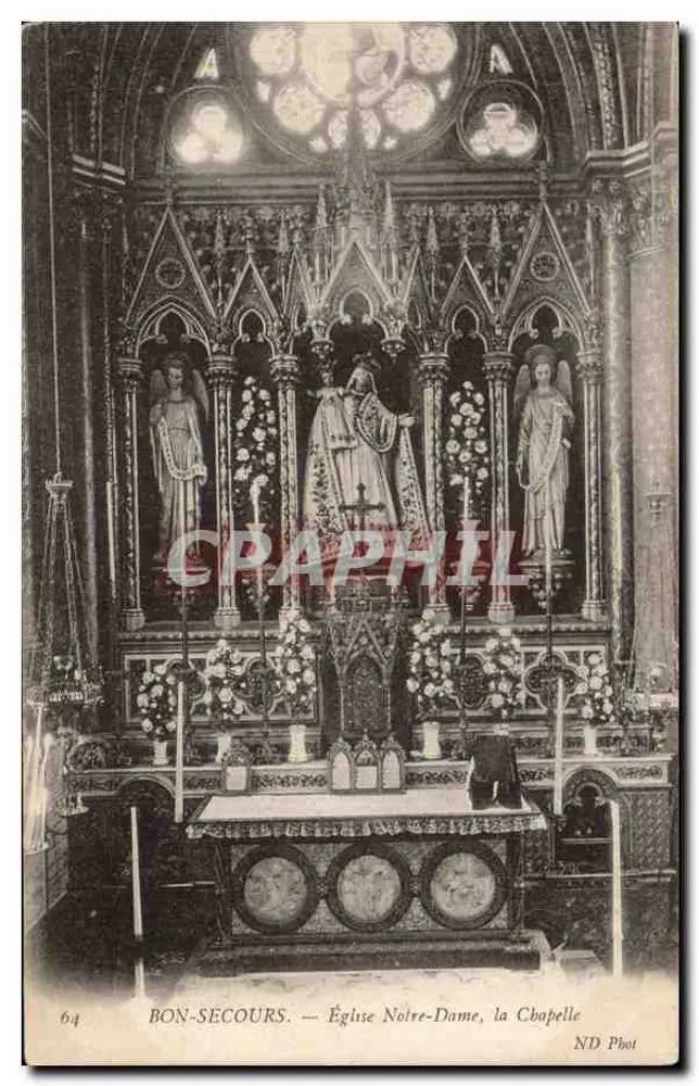 Bonsecours — Kirche Notre-Dame, die Kapelle — ND Phot - Vorderseite