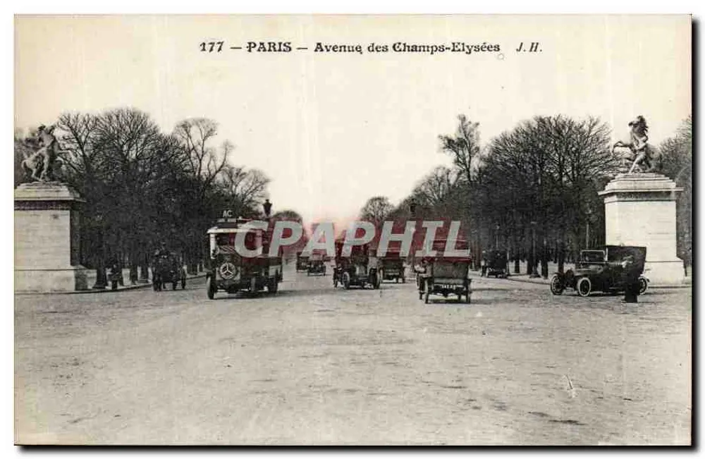 Parijs — Avenue des Champs-Élysées — J.H. — n°177 - Voorkant