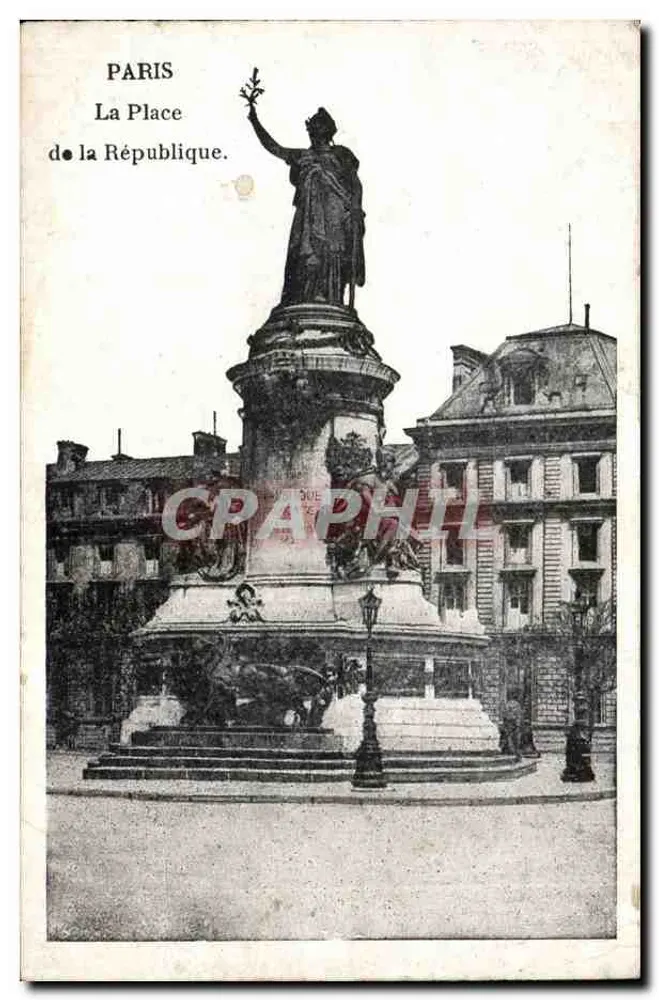 Paris — A Praça da República — Craphil - Frente