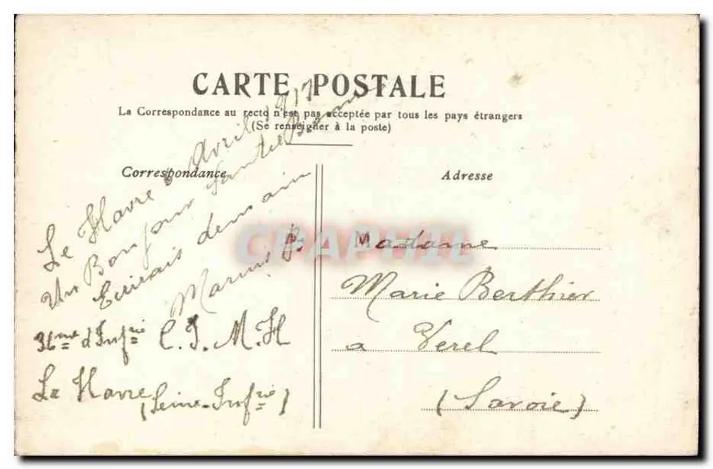 Paris — A Praça da República — Craphil - Verso