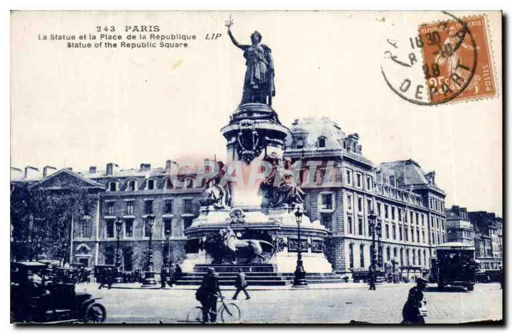 Estátua da República — Praça da República — LIP - Frente