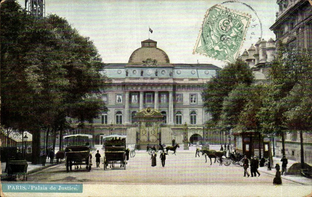 PARIS. Palácio de Justiça — editor S. editor, n° 1087 - Frente