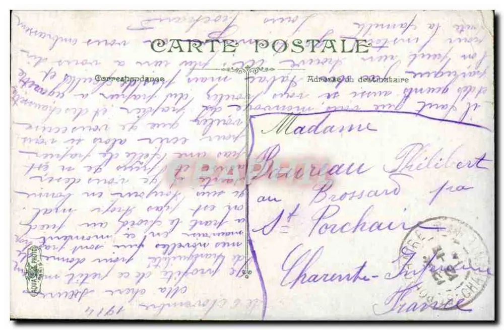 Fontaine des Innocents — Paris — editor não identificado, número de série não visível - Verso