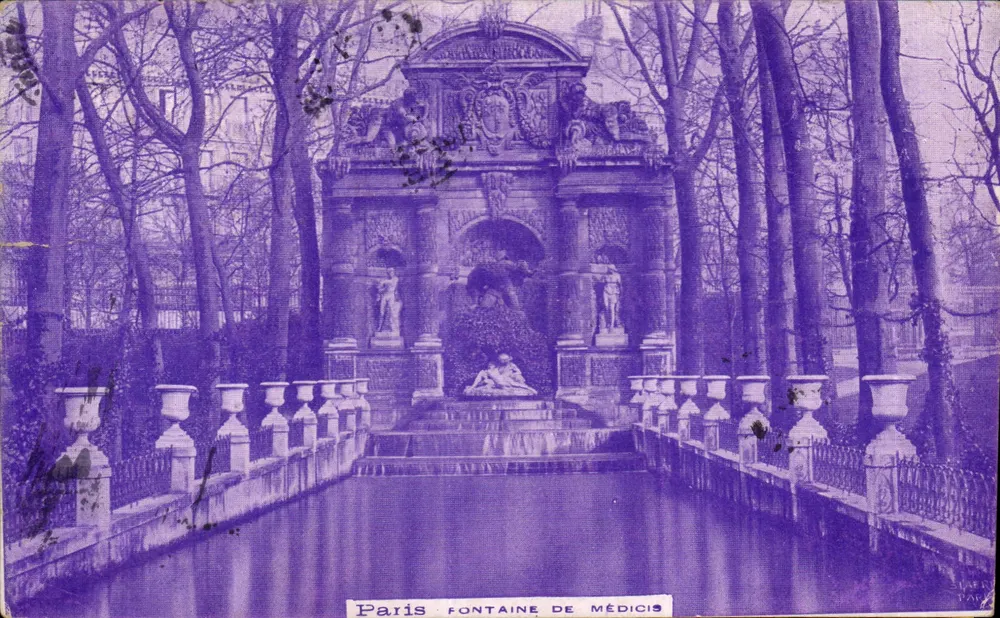 Paris — Fonte de Médicis — editor não visível, número de série não legível - Frente