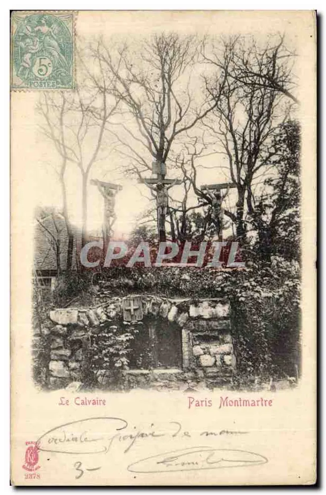 O Calvário — Paris Montmartre — Editor desconhecido, n° 3 - Frente