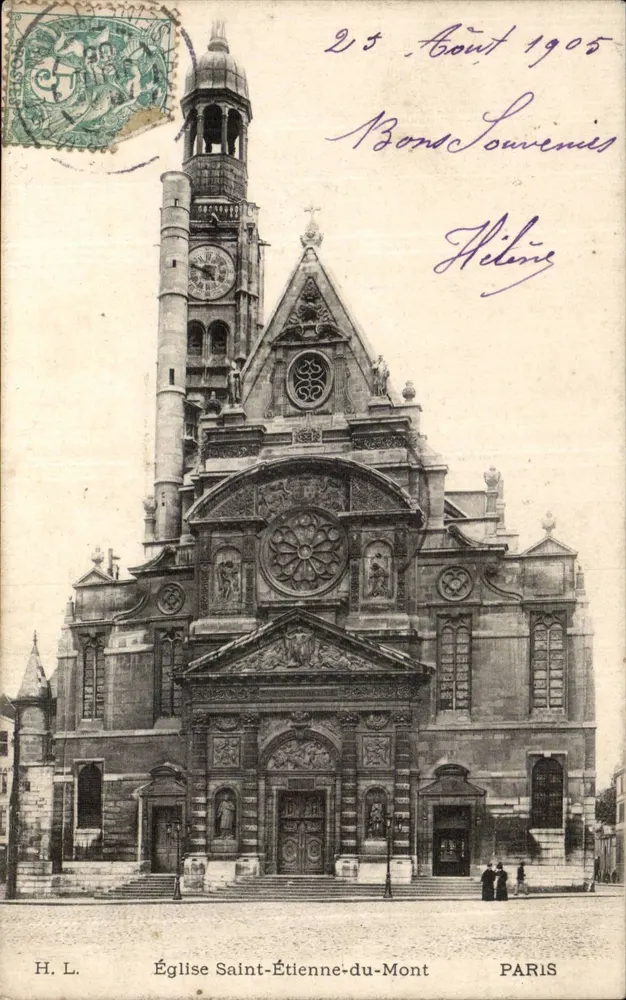 Kirche Saint-Étienne-du-Mont — Paris — H. L. - Vorderseite