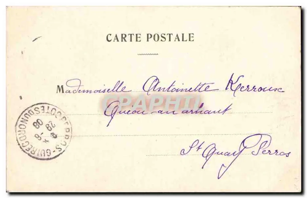 Junge Frau in orientalischem Kleid — C. M. — Verleger C. M. (Rückseite) - Rückseite