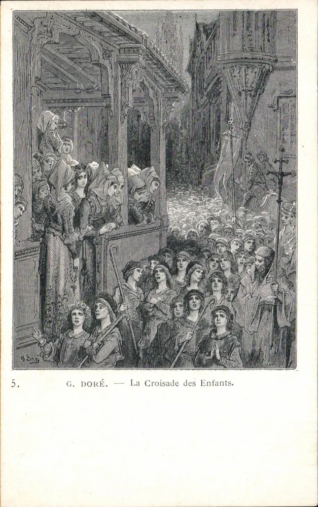 La Croisade des Enfants — G. Doré — Serie 5 - Vorderseite