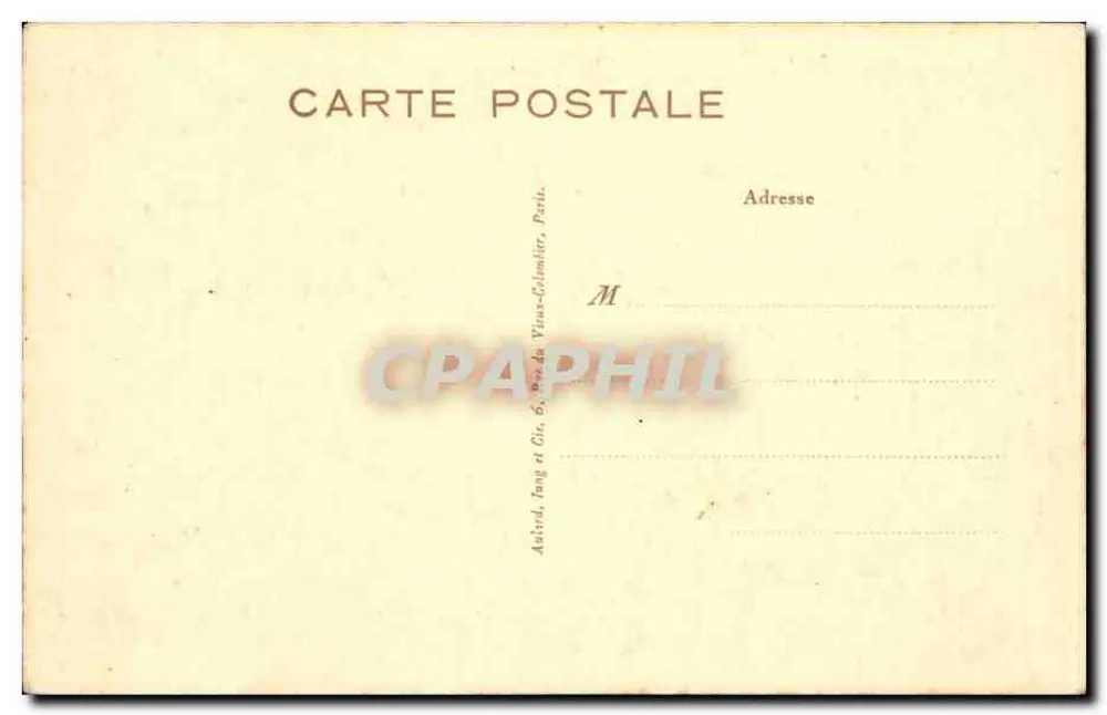 Hauptaltar — Kapelle des Konvents der Schwestern der Caritas in Nevers — Verleger Audird, 6, rue des Vieux-Columbiérs, Paris - Rückseite