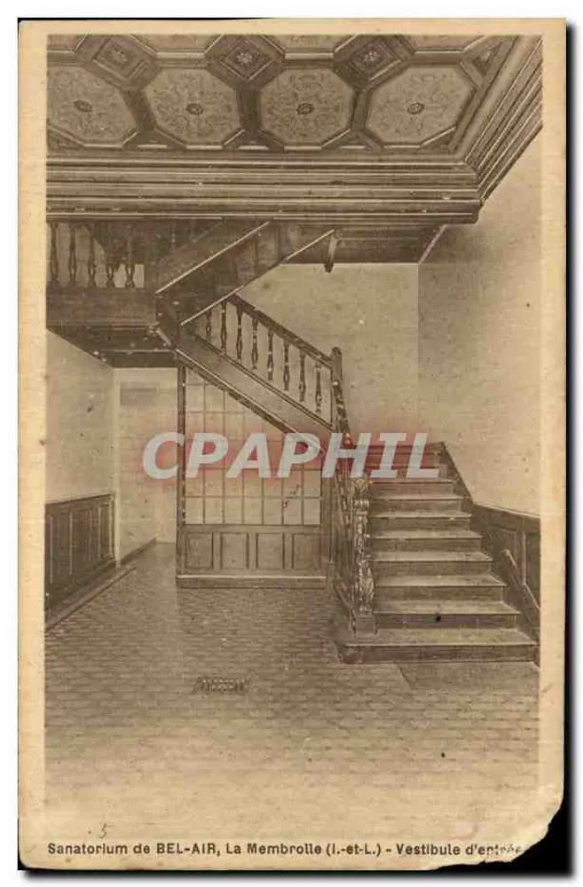 Sanatorium de BEL-AIR, La Membrolle (Loire-et-Loire) — Eingangsvestibül — Verlag: Editions Roy Tours - Vorderseite