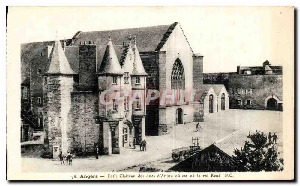 Angers — Petit Château der Herzöge von Anjou, wo König René geboren wurde — P.C. - Vorderseite