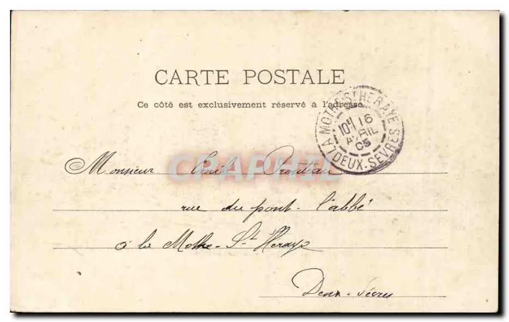 Paris — A Gare de l'Est — P. Helmlinger & Cie, Imp. Phot. Nancy, n°35 - Verso