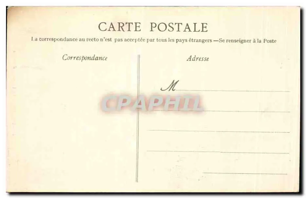 Falaise — Die Fontaine d'Arlette — anonymer Verlag, Nr. 94 - Rückseite