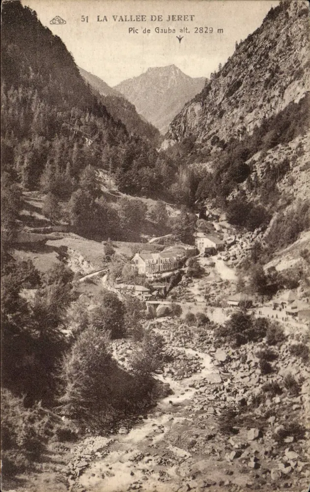 La Vallee di Jeret — Pic de Gauba alt. 2829 m — Albacine des Arts Photographiques - Strasburgo - Recto