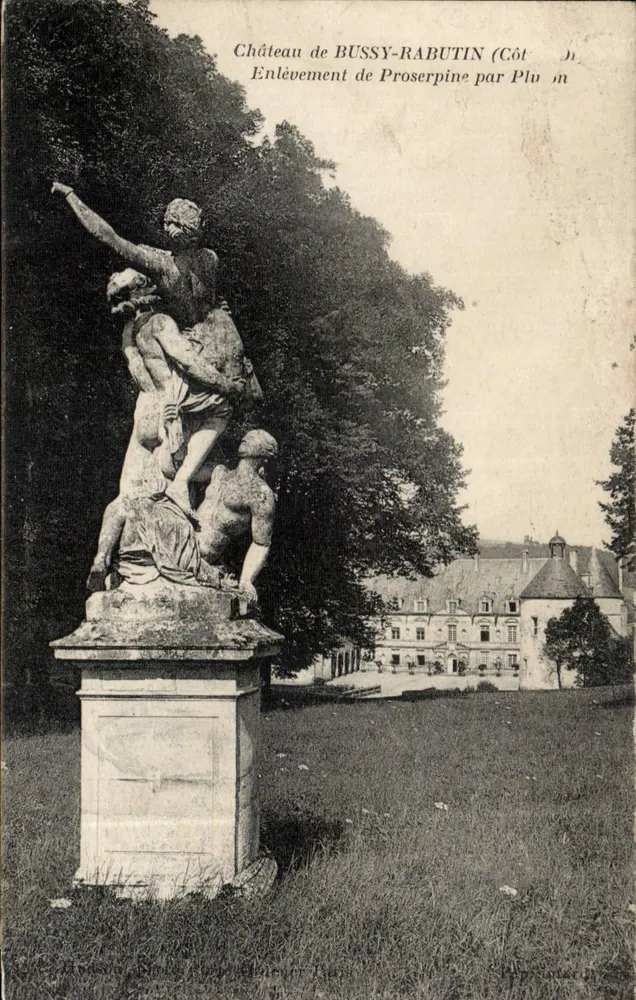 Château de BUSSY-RABUTIN — statue de l'Enlèvement de Proserpine par Pluto — éditeur non identifié - Vorderseite