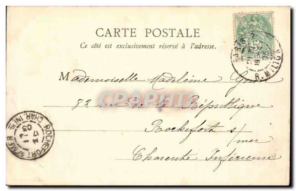 Paris - Der Panthéon — E.R., Paris, Nr. 50 - Rückseite