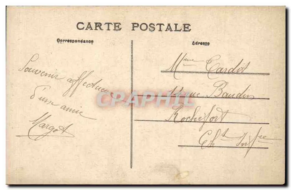 Triunfo de Sileno — escultura de Dalou — Edição Artigue (1884) - Verso