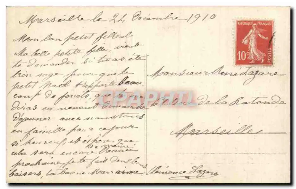 Mädchen im Winterkleid — Paris 441 — Verleger Paris 441 - Rückseite