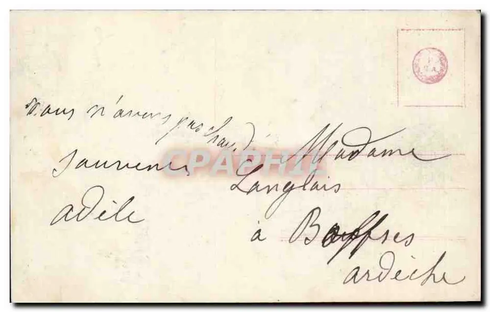 Frau und Kind unter einem Schirm — Wald — Verlag C. G. n° 34437/38 - Rückseite