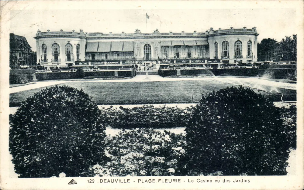 Deauville - Plage Fleurie - Le Casino vu des Jardins - éditeur ARA, n° 129 - Vorderseite