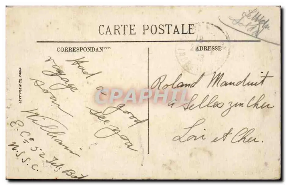 Chenonceaux — O Castelo — Os Jardins — LL. — N°37 - Verso