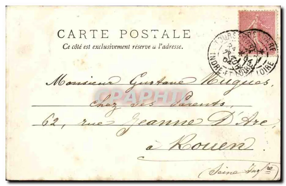 Amboise — Igreja de São Denís — editor desconhecido, n°8 - Verso