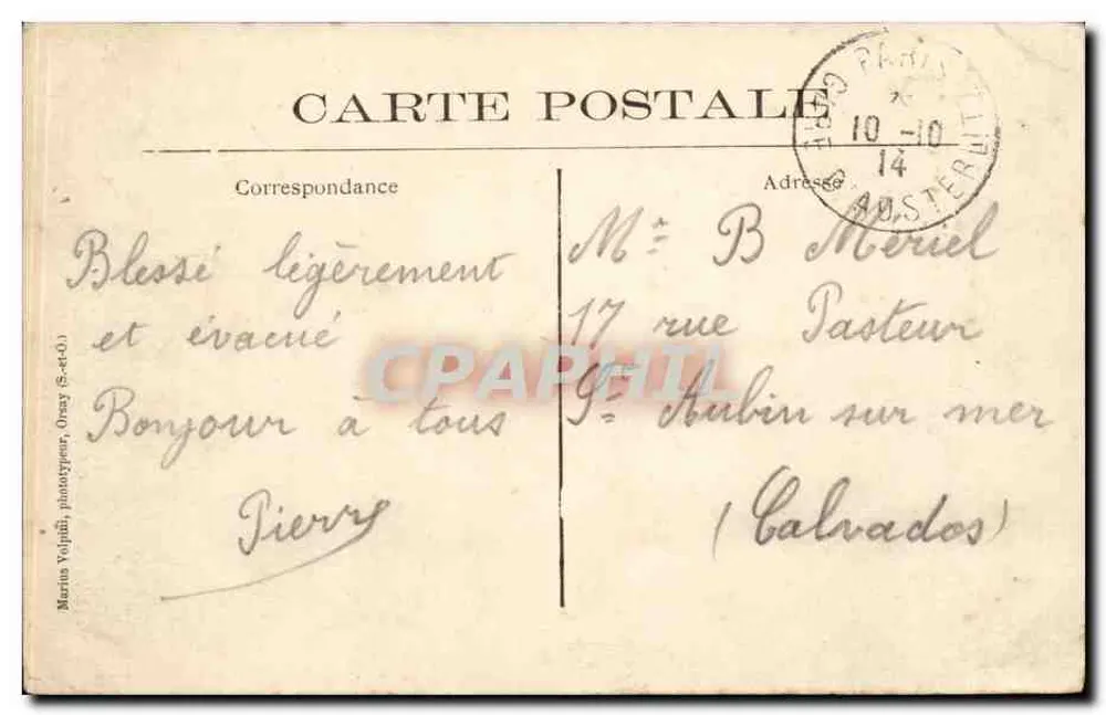 Juvisy-sur-Orge — Eingang zu den Höhlen — Der Park — M. V. - Rückseite