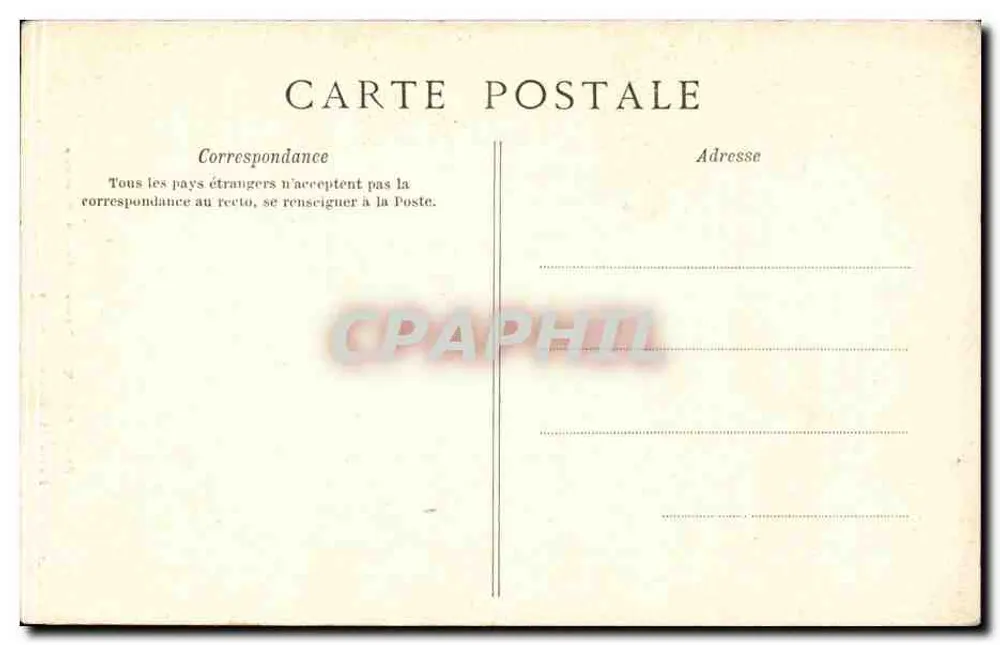 Paris — Opernhaus — Großer Treppenaufgang — Monumentale Eingangstür der Bäder C. L. C. — Nr. 734 - Rückseite