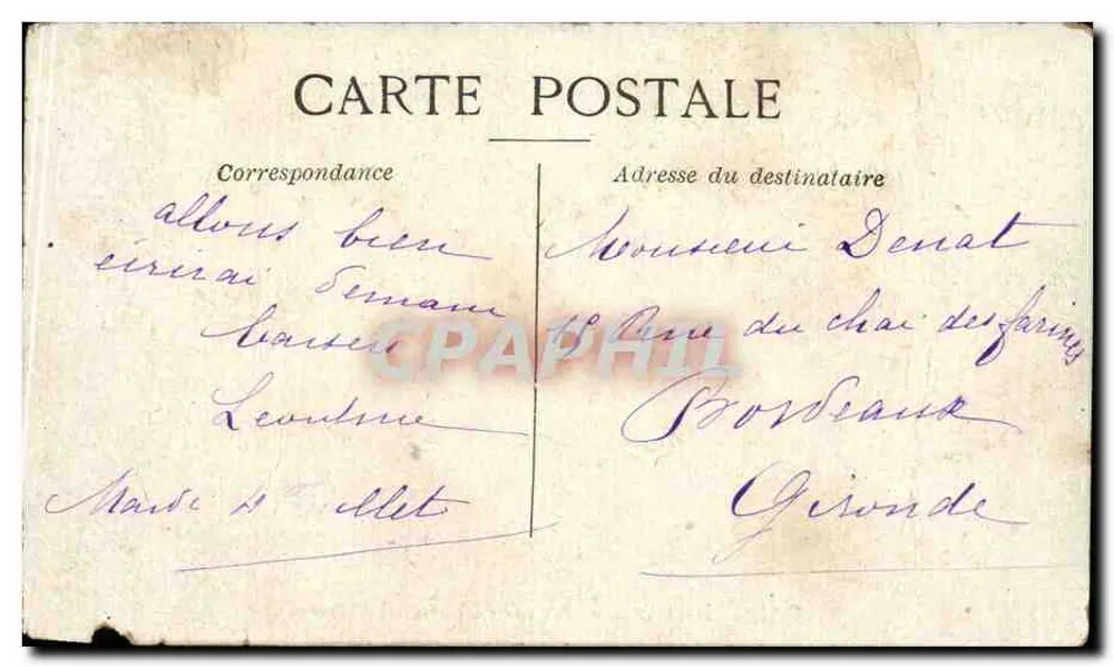 Überschwemmtes Paris — Die Station und Quai d'Orsay — Verleger A. Stacchia, Paris - Rückseite