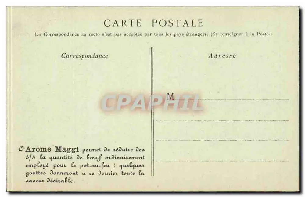 Paris — Fontaine de l'Observatoire — Maggi - Rückseite