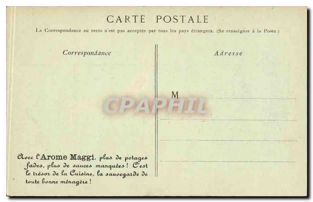 Paris 7 — Palais du Luxembourg — Fortier & Marotte, Paris - Rückseite