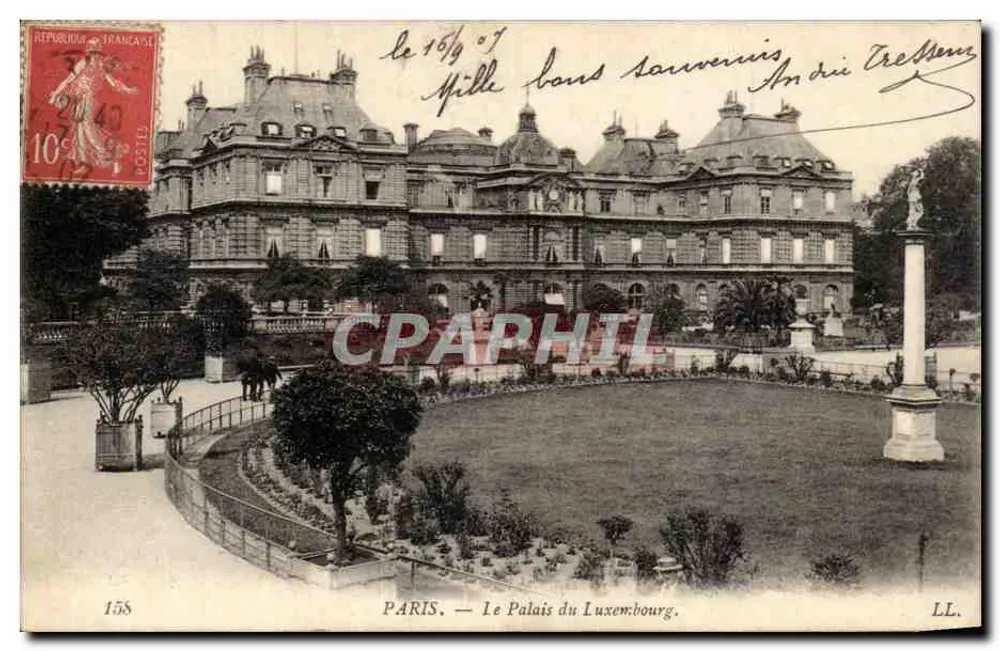 Paris — O Palácio do Luxembourg — LL. n° 1558 - Frente