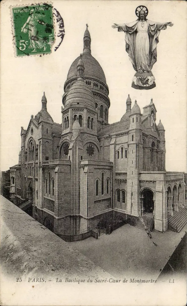 Paris — Die Basilika des Heiligen Herzens von Montmartre — L1 - Vorderseite
