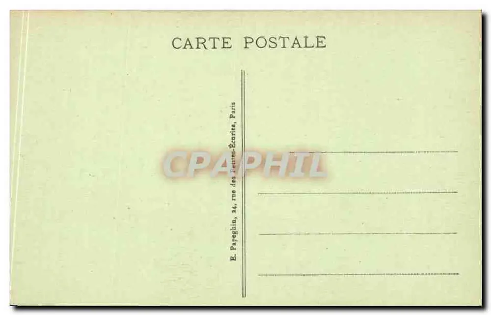 Paris - Panorama der Tuileries und des Arc de Triomphe du Carrousel - A. P. - Rückseite