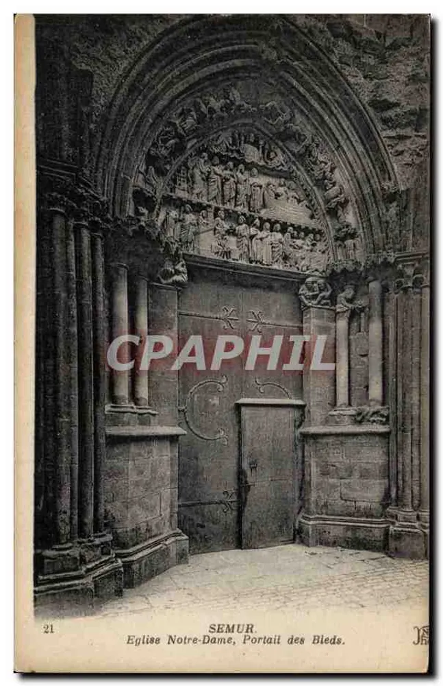 Semur. Kirche Notre-Dame, Portal des Bleds — Verleger J. Neudrein & Cie, n°21 - Vorderseite
