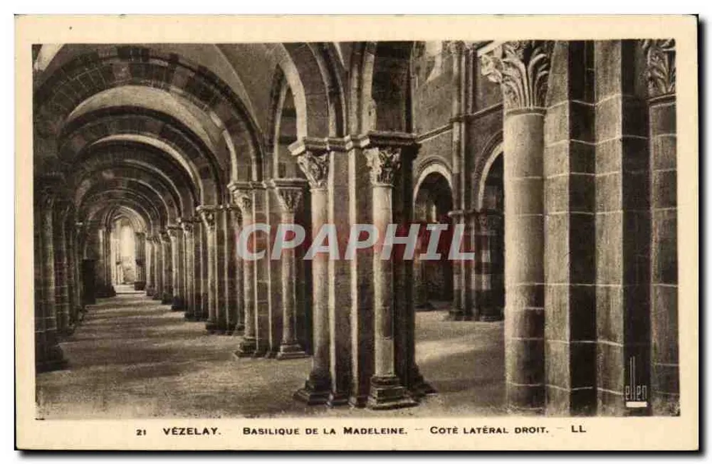 Vézelay — Basilique de la Madeleine — Côté latéral droit — LL - Recto