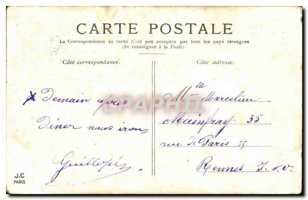 Paris — A Santa Capela — J.C. Paris - Verso