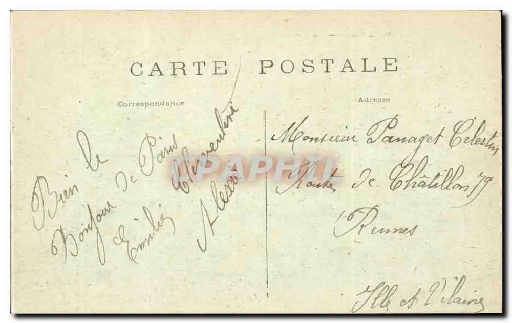 PARIS — Die Börse — C. M. n°49 - Rückseite