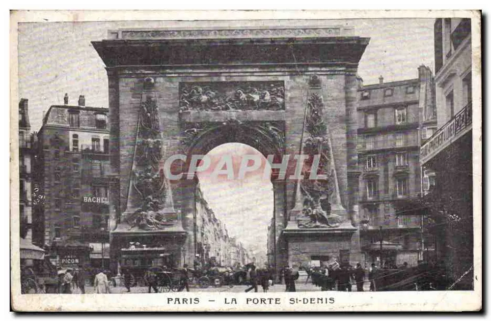 Paris — A Porta Saint-Denis — editor Picon - Frente