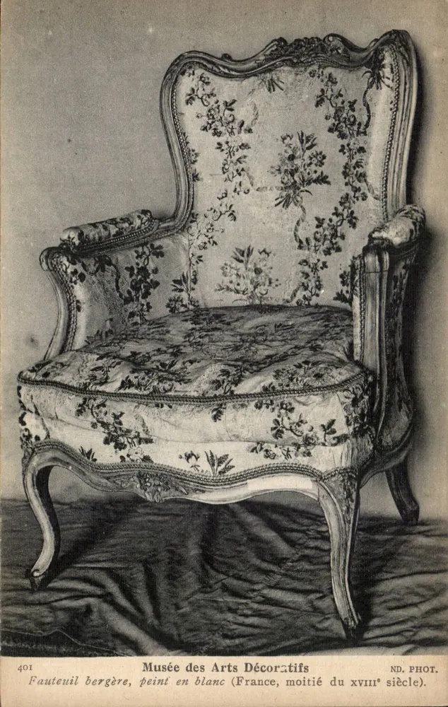 Bergère-Stuhl — Musée des Arts Décoratifs — ND. PHOT. - Vorderseite