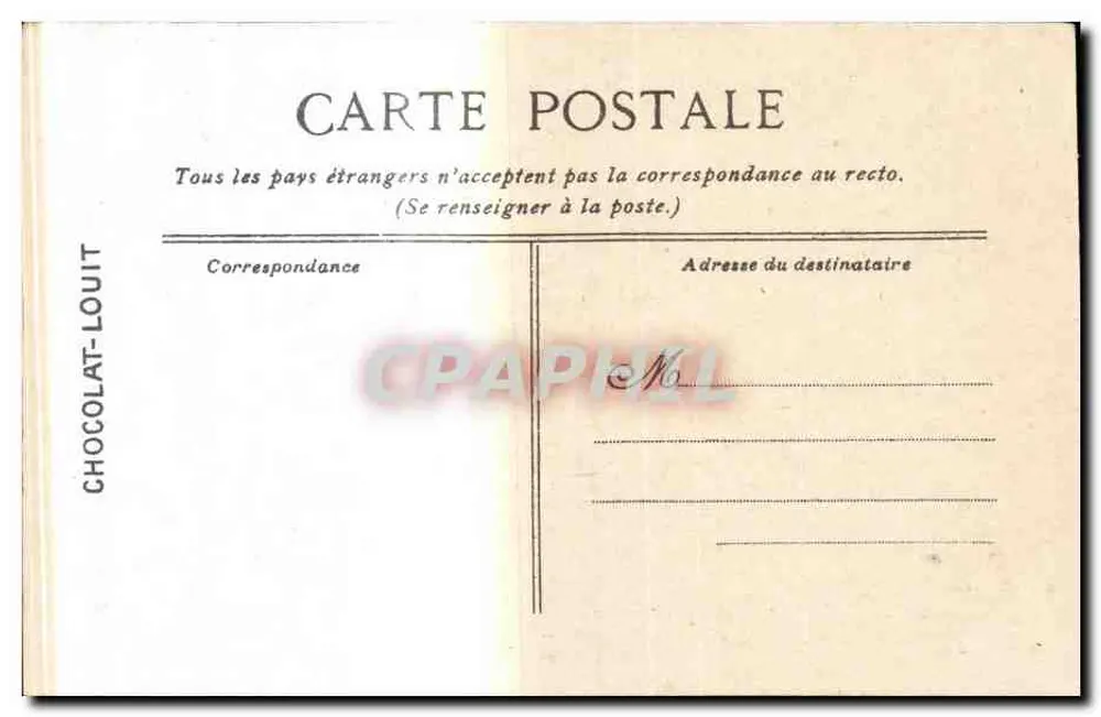 Parc de Versailles — Bassin de l'Encelade — Editado para o CHOCOLAT-LOUIT - Verso