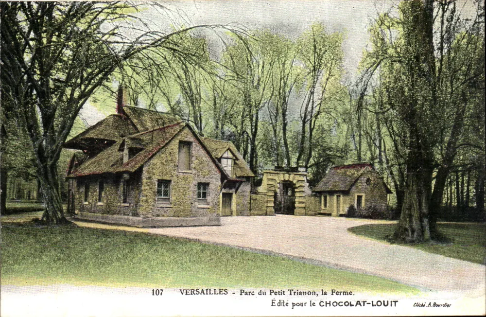 Versailles - Parque do Petit Trianon, a Fazenda — Editada para o Chocolat-Louit, n°107 - Frente