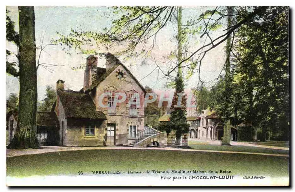 Versailles - Hameau de Trianon, Moulin und Maison de la Reine — Veröffentlicht für Chocolat-Louit - Vorderseite
