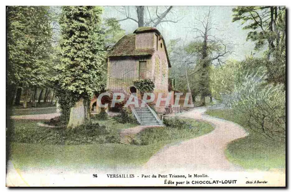 Versailles - Parque do Petit Trianon, a Moinha — Editado para o Chocolat-Louit - Frente