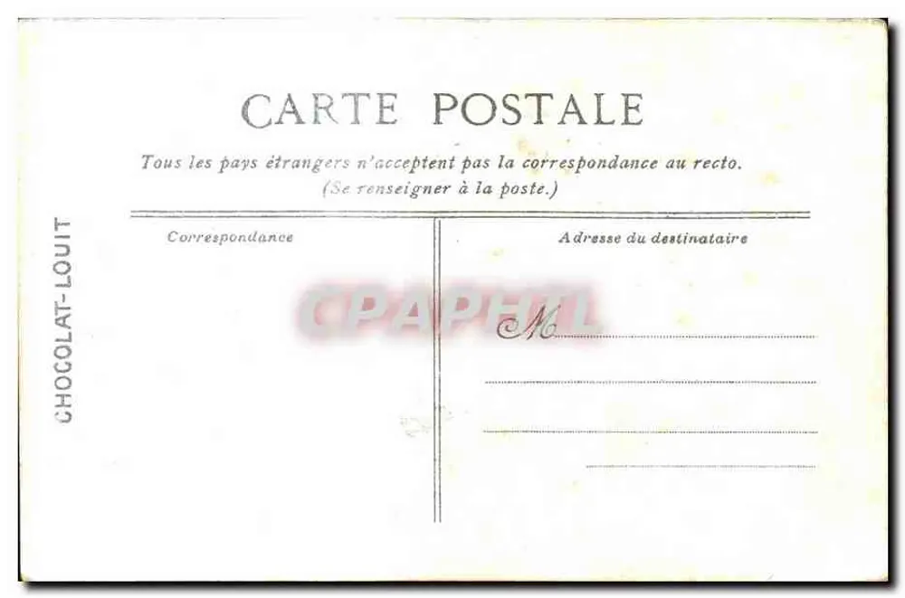Versailles - Parque do Petit Trianon, a Moinha — Editado para o Chocolat-Louit - Verso